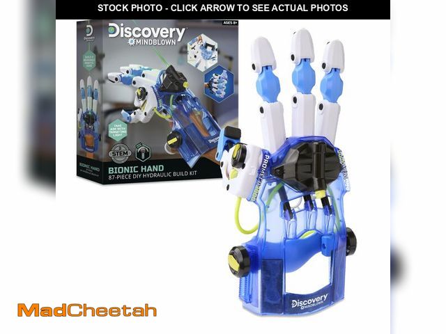Lot 74-13331344 - Discovery Bionic Hand Robotics Kit - 87-Piece DIY STEM Toy for Kids| Build Your Own Wearable Robotic...