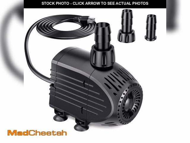 Lot 74-14270537 - NFESOLAR Submersible Pump, 400GPH Ultra Quiet Submersible Water Pump with Dry Burning Protection 8ft...