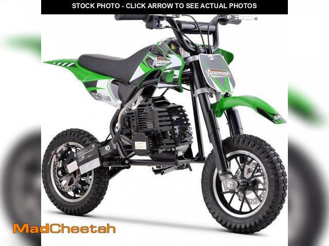 Lot 74-12491351 - Aoemoe DB1 Gasoline 50CC Dirt Bike, GREEN - USED