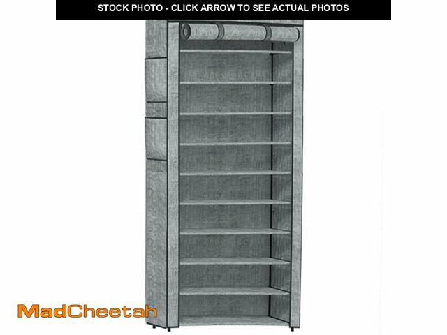 Lot 74-14430247 - OYREL Shoe Rack Sturdy 10 Tier Tall + Dustproof Cover Large Storage - UNUSED