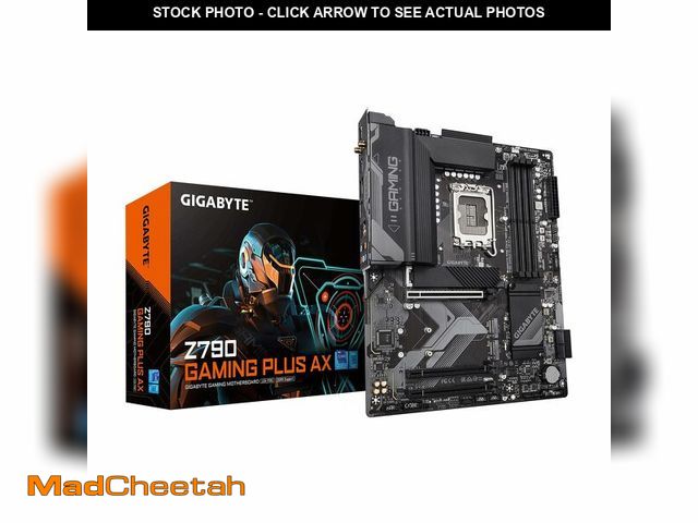 Lot 74-13625218 - GIGABYTE Z790 Gaming Plus AX LGA 1700 Intel Z790 ATX Motherboard with DDR5, Triple M.2, PCIe 4.0, US...