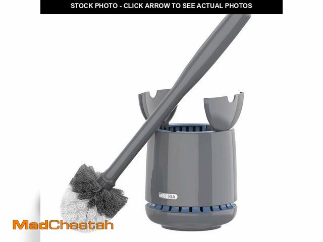 Lot 74-12703903 - MR.SIGA Toilet Bowl Brush and Holder, Premium Quality, with Solid Handle and Durable Bristles for Ba...