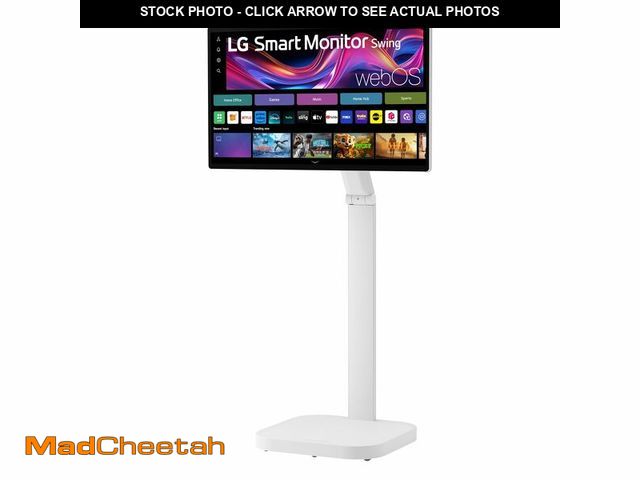 Lot 74-12693124 - LG Smart Monitor Swing 32U889SA-W 32-Inch 4K UHD (3840x2160) IPS Touchscreen on a Fully Adjustable W...