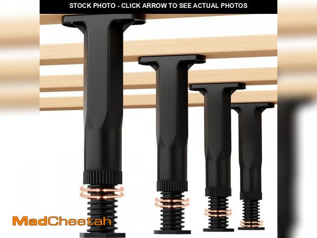 Lot 74-12306380 - FafdBinm 4PC Bed Frame Support Legs Stabilizer Replacement Universal Slat Reinforcement 7.6-14.5 inc...