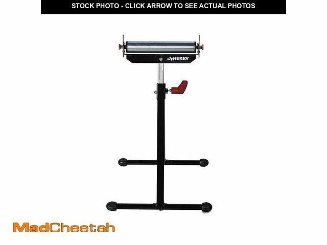 Lot 74-14222424 - 23 in. to 43 in. Stationary Steel Roller Stand with Edge Guide - UNUSED