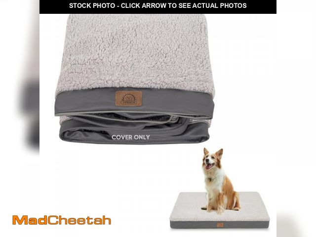 Lot 74-12313412 - Sunheir Washable Jumbo Extra Large Dog Bed Covers Soft Plush Replacement, Waterproof Dog Bed Liner, ...