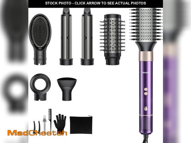 Lot 74-12333278 - Vincofy 7-in-1 Hot Air Styler &amp; Hair Dryer with 110,000 RPM High-Speed Motor Ã¢â¬âBlow Dryer ...