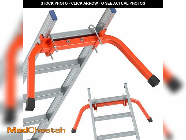 Lot 74-13546254 - Mr IRONSTONE Ladder Stabilizer, Extended Ladder Stabilizer Accessory for Roof Gutt, Wing Span/Wall L...