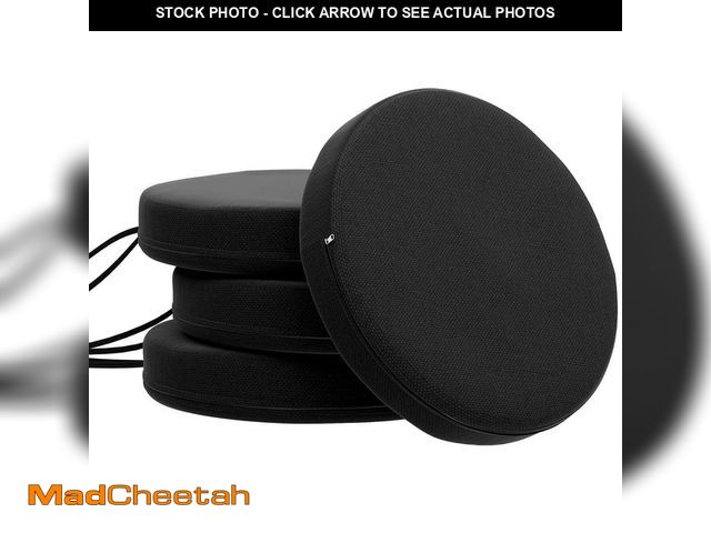 Lot 74-12663770 - Outsunny 15 in. x 3 in. Outdoor Chair Cushions of 4 of Pieces, Thick Round Seat Dining Chairs Bistro...