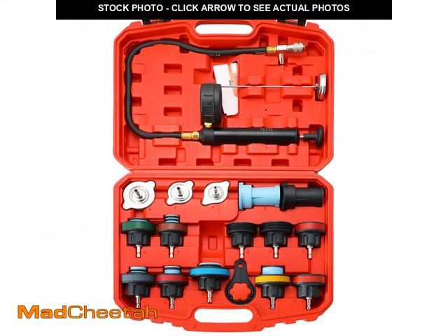 Lot 74-12302971 - Acymner 18PCS Radiator Pressure Tester Kit | Coolant Pressure Tester Kit,Radiator Pressure Pump Cool...