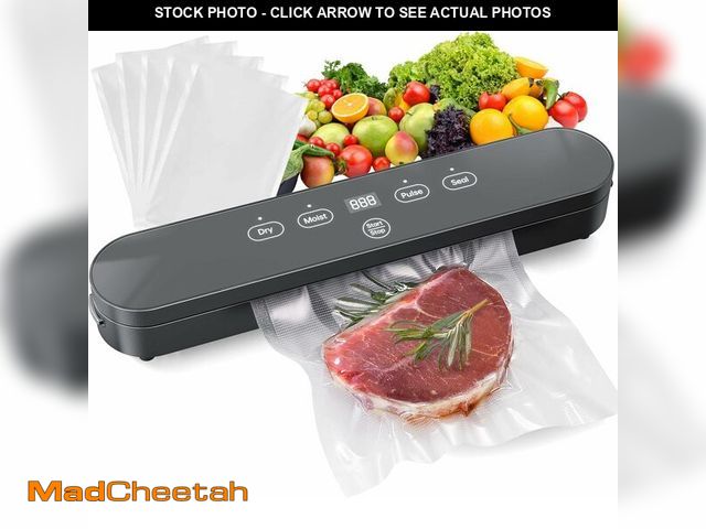 Lot 74-13949831 - Food Vacuum Sealer Machine, 75kPa Compact Vacuum Sealer for Food, 4-in-1 Food Sealer with Digital Ti...