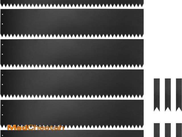 Lot 74-12043762 - Dyna-Living 40 x 8 Inch Steel Landscape Edging 6 Pack Metal Edging for Landscaping Garden Edging Bor...