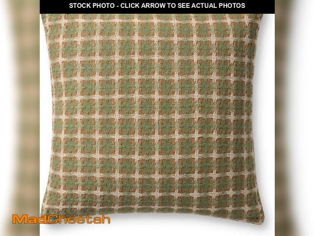 Lot 74-12399929 - Loloi II Collection PLL0169 Green/Multi 20'' x 20'' Cover Only Pillow - UNUSED