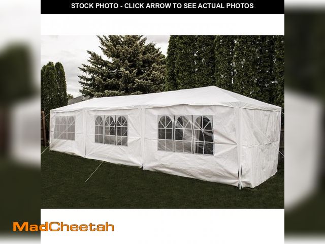 Lot 74-12240805 - Party Tent Canopy Tent for Outdoor Wedding Party - *New Heavy Duty Design* or Camping BBQ w/Removabl...