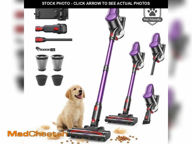 Lot 74-14588215 - Cordless Vacuum Cleaner, 500W/45Kpa Vacuum Cleaners for Home, 50Mins Stick Vacuum with Anti-Tangle B...