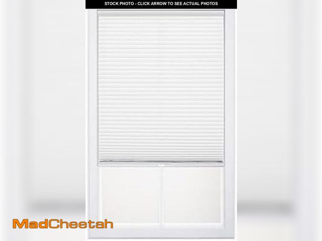 Lot 74-12137612 - DEZ FURNISHINGS Cordless 1" Light Filtering Cellular Shade, 31"W x 64"H, White - UNUSED