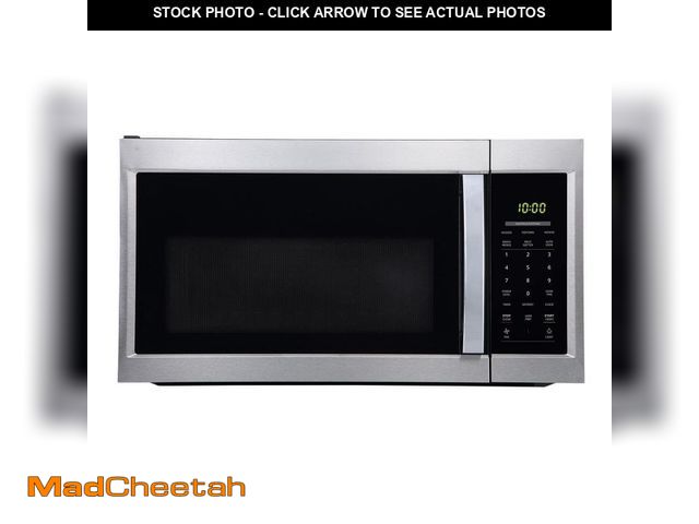 Lot 74-14593152 - (MISSING GLASS PLATE )Vissani 1.7 cu. ft. 1000-Watt Over the Range Microwave in Stainless Steel HVO1...