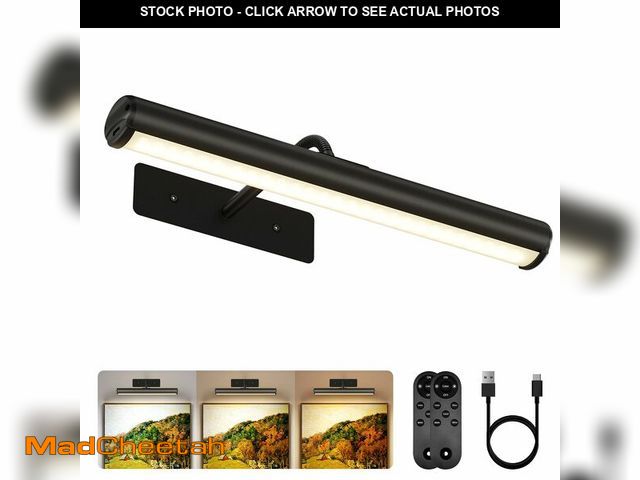 Lot 74-13542801 - EZVALO 13-Inch Wireless Picture Light, 4000mAh Rechargeable Battery LED Art Light with Remote, Dimma...