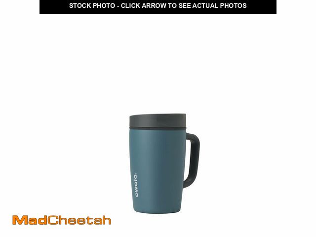 Lot 74-13964099 - Owala SmoothSip Slider Stainless Steel Insulated Travel Mug with Handle, 100% Leak Proof, For Hot an...
