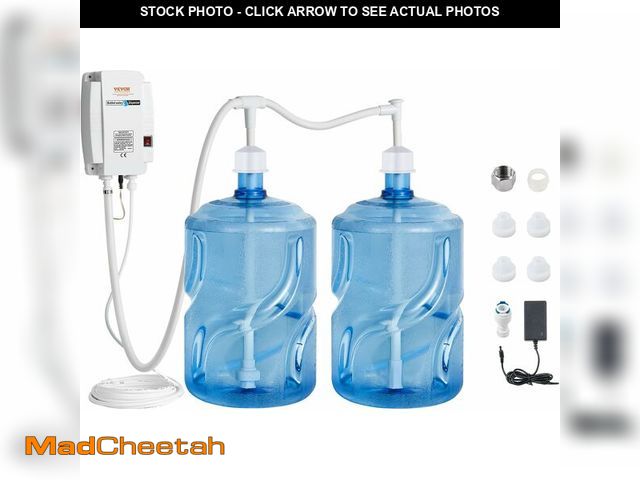Lot 74-12665386 - VEVOR Bottled Water Dispenser Pump System, 2x5 Gallon Dispensing System, Automatic Electric Water Di...