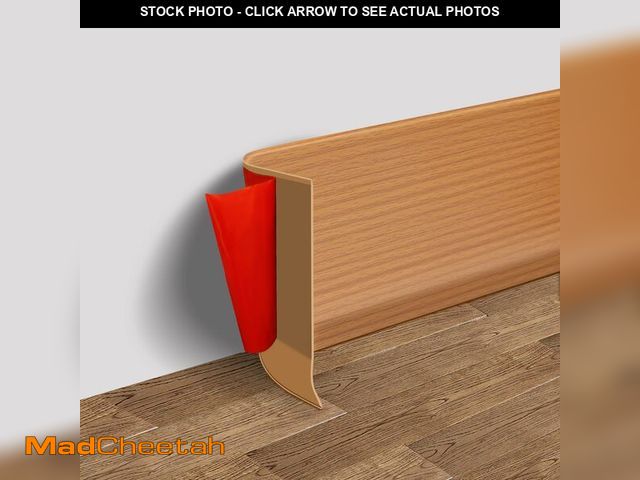 Lot 74-14054300 - Vinyl Wall Base Baseboard Molding Trim 6" Flexible Self Adhesive Rubber Wall Base Moulding Trim Peel...