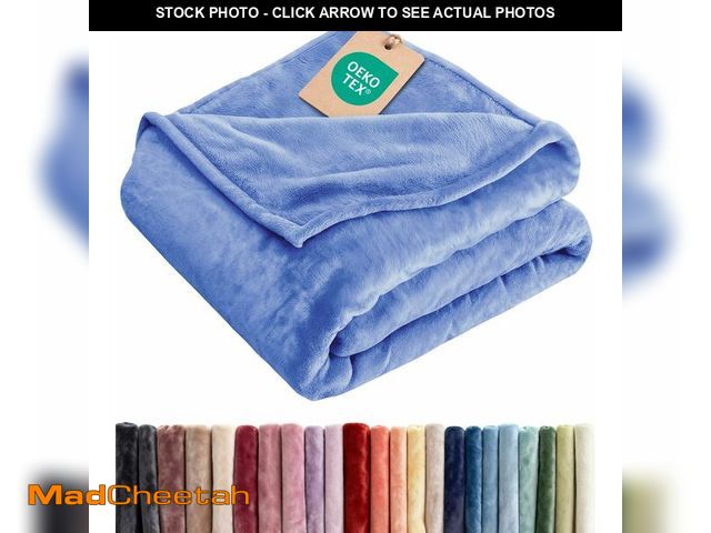 Lot 74-14386169 - Ultra Soft Fleece Blanket Twin Size - Flannel Fleece Luxury Twin Blanket - Lightweight for Couch Bed...