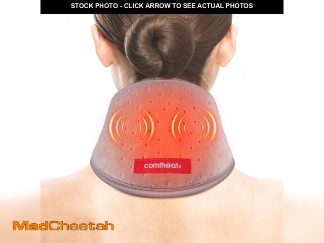 Lot 74-12305070 - Comfheat Neck Heating Pad with Vibration Massage for Neck Pain Relief, USB Heated Neck Wrap, Soft Ne...