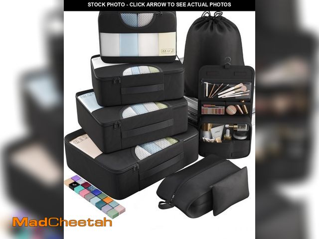 Lot 74-12053041 - Veken 10 Set/8 Set Packing Cubes for Travel Essentials, Suitcase Organizer Bags in 4 Sizes, Carry-On...
