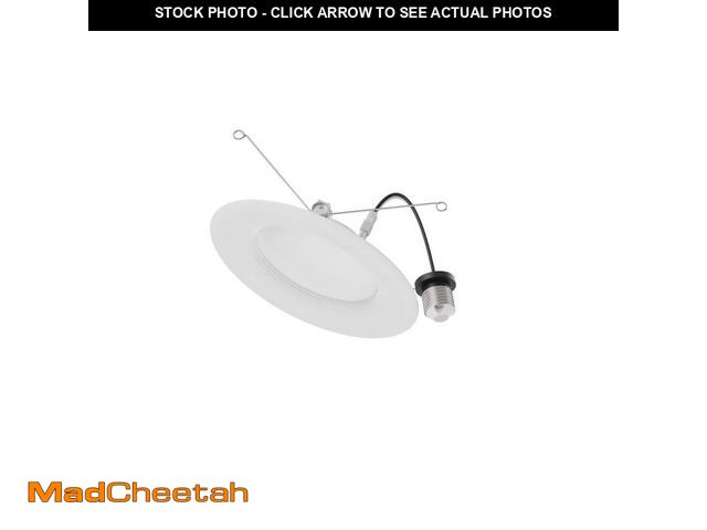 Lot 74-12683903 - EcoSmart 4 in. Integrated LED Recessed Retrofit Light Trim 5000K, (4-Pack) - UNUSED