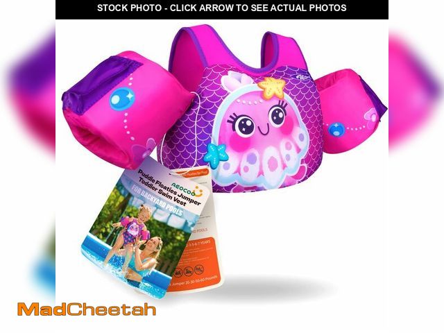 Lot 74-13565865 - AEOCOO Puddle Float Jumper 20-30-50 Pounds, Toddler Swim Vest for 1-3-5 Years Old, Pool Floats with ...