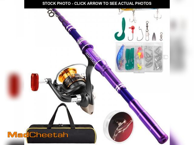Lot 74-12214239 - Castaroud Telescopic Fishing Rod Kit, Carbon Fiber Fishing Pole and Reel Combos with Spinning Reel, ...