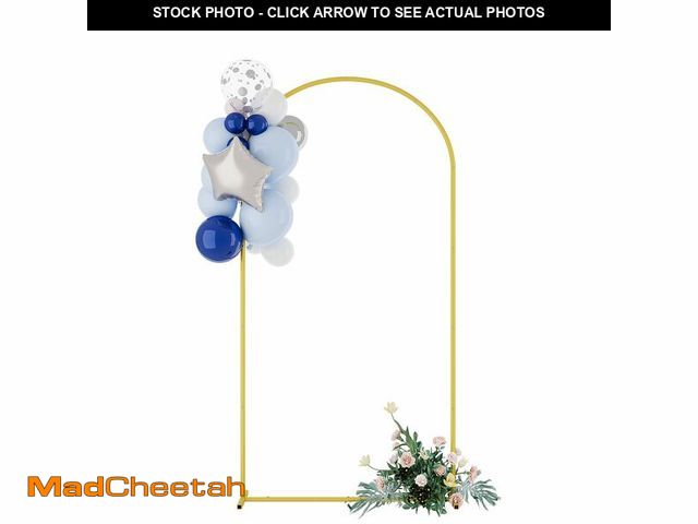 Lot 74-12608506 - UDEAR 6.6FT Metal Arch Backdrop Stand,for Wedding Backgrounds Climbing Plants Event Decorations Outd...