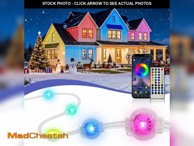 Lot 74-14067755 - XINKAITE 300ft Permanent Outdoor Lights for House, 2025 Eave Lighting with App/Remote Control, IP67 ...