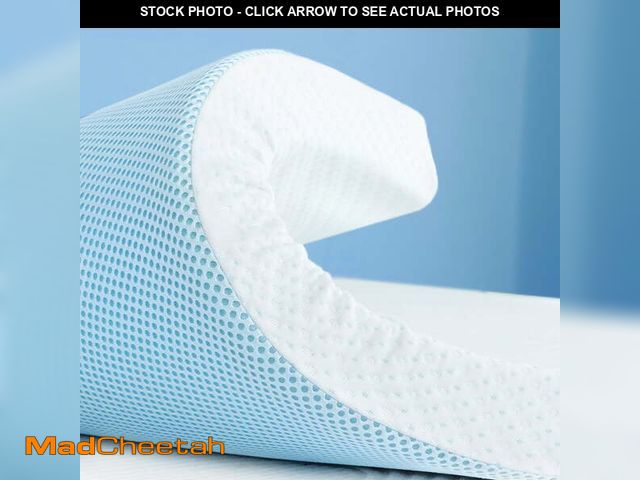 Lot 74-12889693 - 4 Inch Gel-Infused Memory Foam Mattress Topper with Removable Fitted Cover (4 inch, Queen) - USED