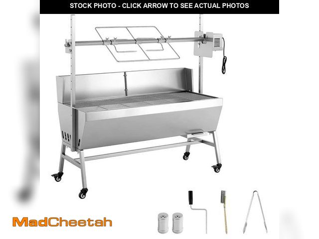 Lot 74-14113075 - VEVOR Rotisserie Grill, 38-Watt BBQ Outdoor Pig and Lamb Spit Roaster, Charcoal Spit Roaster with 13...