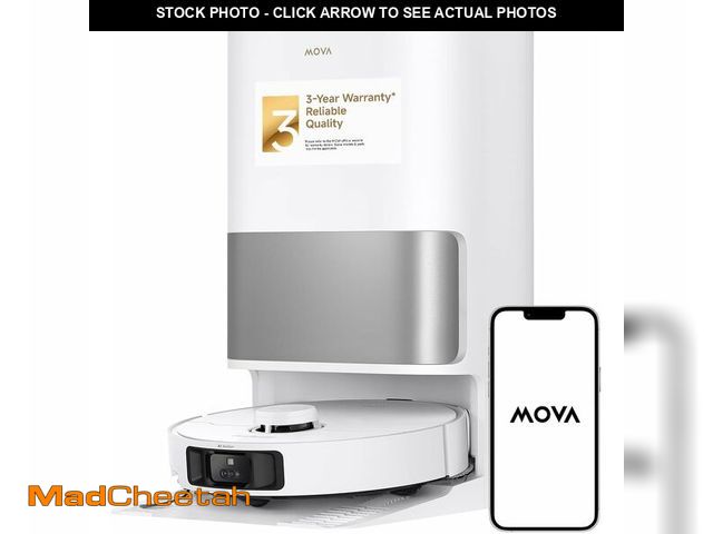 Lot 74-13087138 - Mova P10 Pro Ultra Robot Vacuum and Mop 13,000Pa Suction, 140 degreeF Hot Water Auto Mop Washing &am...
