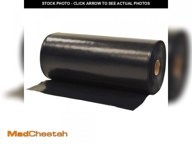 Lot 74-12365217 - Husky 1 ft. x 300 ft. Black Flashing Plastic Sheeting - UNUSED