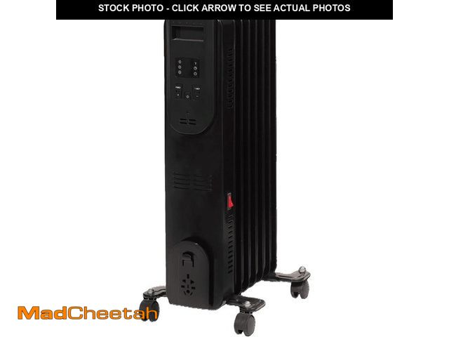 Lot 74-13822353 - Comfort Glow 1500-Watt, 7-Fin Portable Oil Filled Radiator Electric Space Heater with Digital Displa...