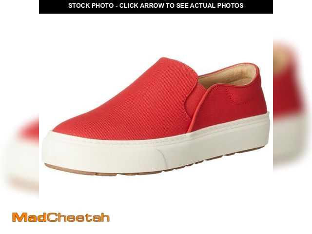 Lot 74-14208360 - Essentials Women's Comfortable Slip-on Sneakers, Red, 6.5 - UNUSED