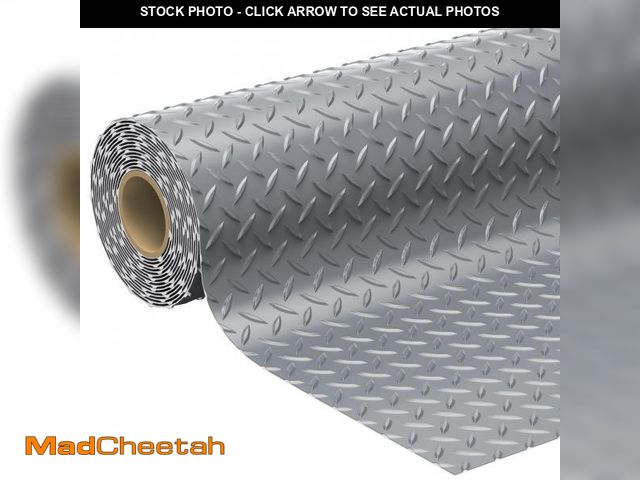Lot 74-12163675 - 7.8 x 18 FT Garage Floor Mats for Under Car, 2.8mm Thickened Rubber Garage Flooring Roll, M Size 140...