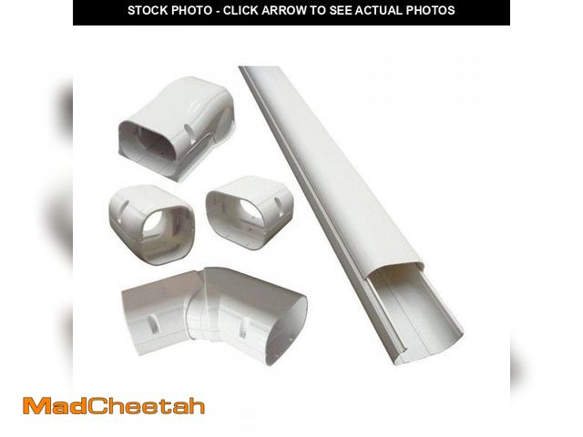 Lot 74-12409301 - Unbranded 4 in. x 14 ft. Cover Kit for Air Conditioner and Heat Pump Line Sets - Ductless Mini Split...