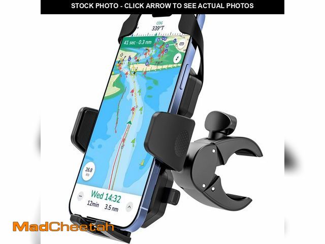 Lot 74-14333280 - Dosvsi Boat Phone Clamp Mount, [Strap Double Protection] Marine Cell Phone Clip Holder, 360ÃÂ° Adju...