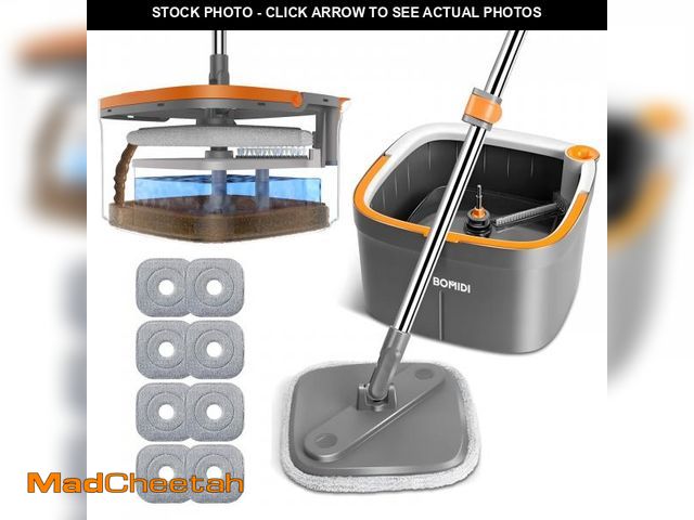 Lot 74-12218661 - Mop and Bucket Set, Spin Mop with Separate Dirty Water System, Deep-Cleaning Mops for Floors, Versat...