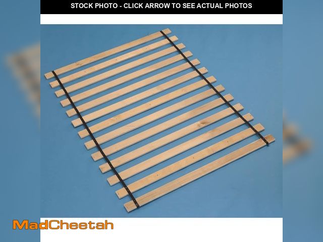 Lot 74-12746742 - Signature Design By Ashley Platform Brown Wood Frame Full Platform Bed Roll Slats - UNUSED