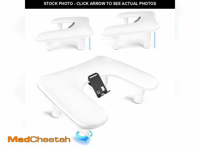 Lot 74-14268792 - JODSONE U-Shaped White Manicure Arm Rest for Nails Tech with Rotating 360ÃÂ°Built-In Phone Holder a...
