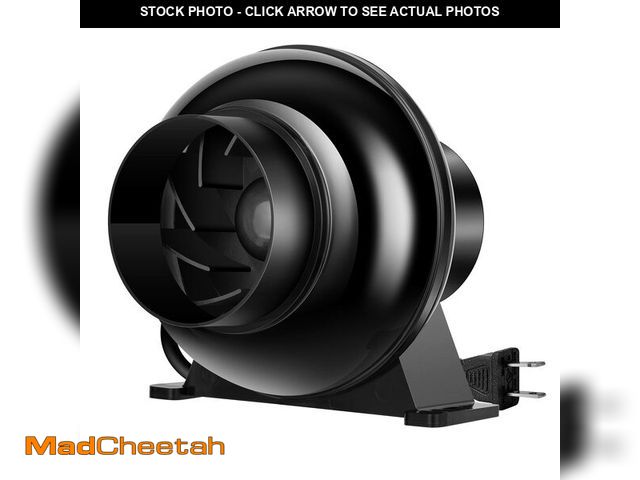 Lot 74-14066126 - VIVOSUN D4 4 Inch 195 CFM Inline Duct Ventilation Fan, HVAC Vent Blower for Grow Tent, Attic, Baseme...