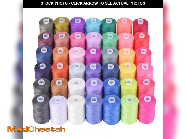 Lot 74-12442295 - Simthread All Purpose Sewing Thread, 42 Spool Assorted 1000 Yards Polyester Threads for Sewing, Hand...