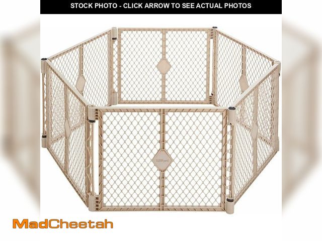 Lot 74-13042468 - Toddleroo by North States - Superyard Baby Play Yard: Freestanding 6-Panel Baby Playpen - Indoor or ...