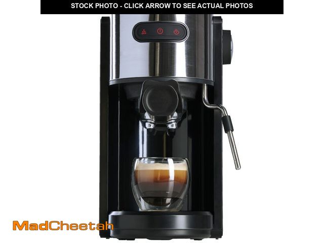 Lot 74-12305017 - Coffee Gator Espresso Machine, Quick-Brew Espresso Maker with Milk Frother &amp; 1.3 Liter Removable...