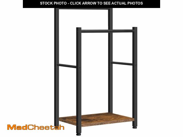 Lot 74-13991831 - HOOBRO Free Standing Towel Rack for Bathroom, 2 Tier Blanket Rack, 16.5" L x 9.4" W x 31.5" H, Blank...